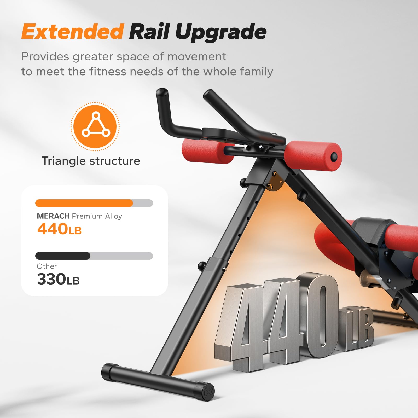 Foldable Ab Machine – Adjustable Core & Abdominal Trainer for Home Workouts