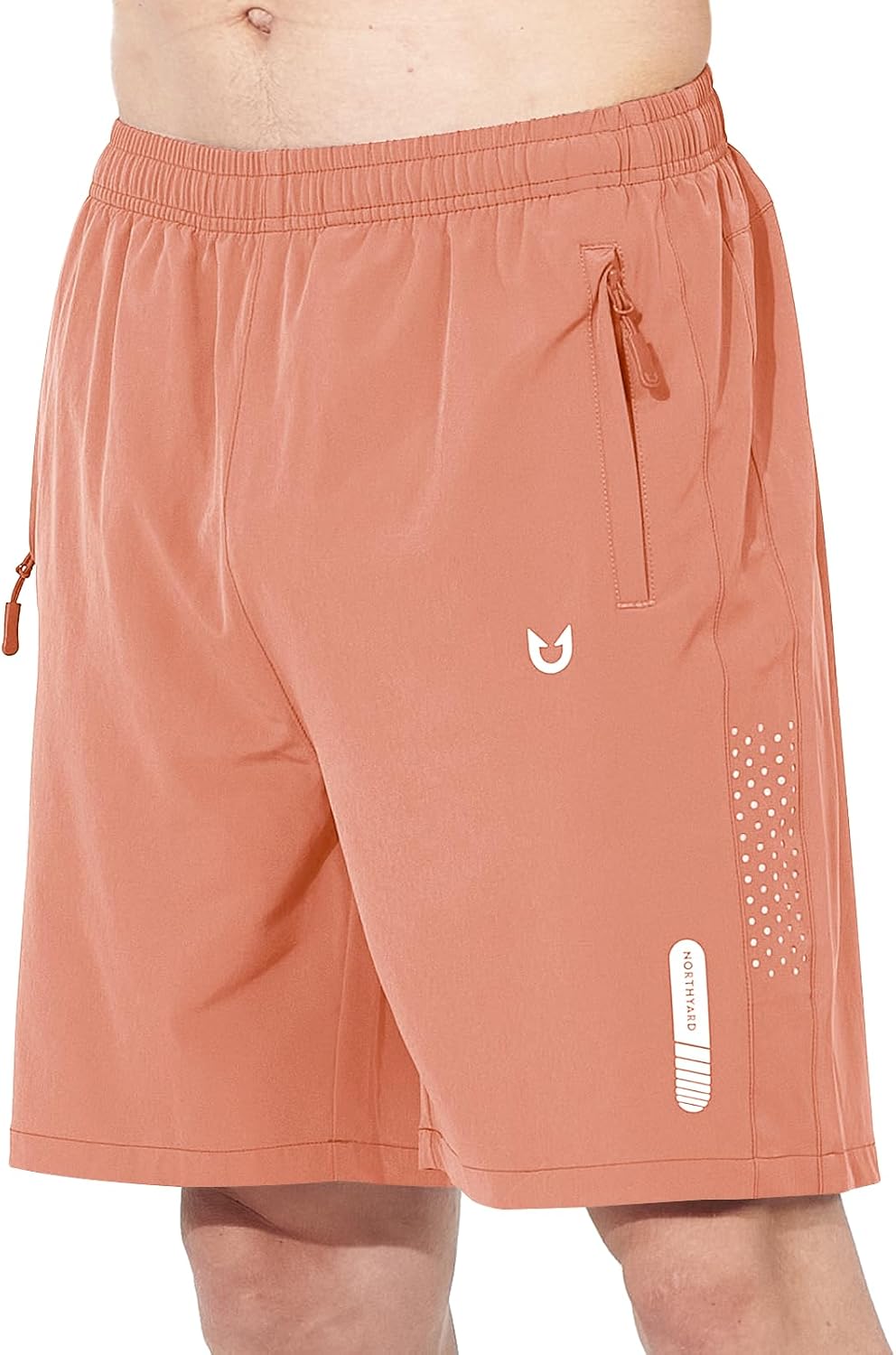 Men's Athletic Running Shorts – Lightweight Quick-Dry with Zipper Pockets