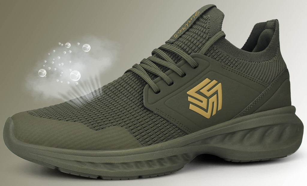 Men's Non-Slip Slip-On Running Shoes – Breathable Lightweight Sneakers