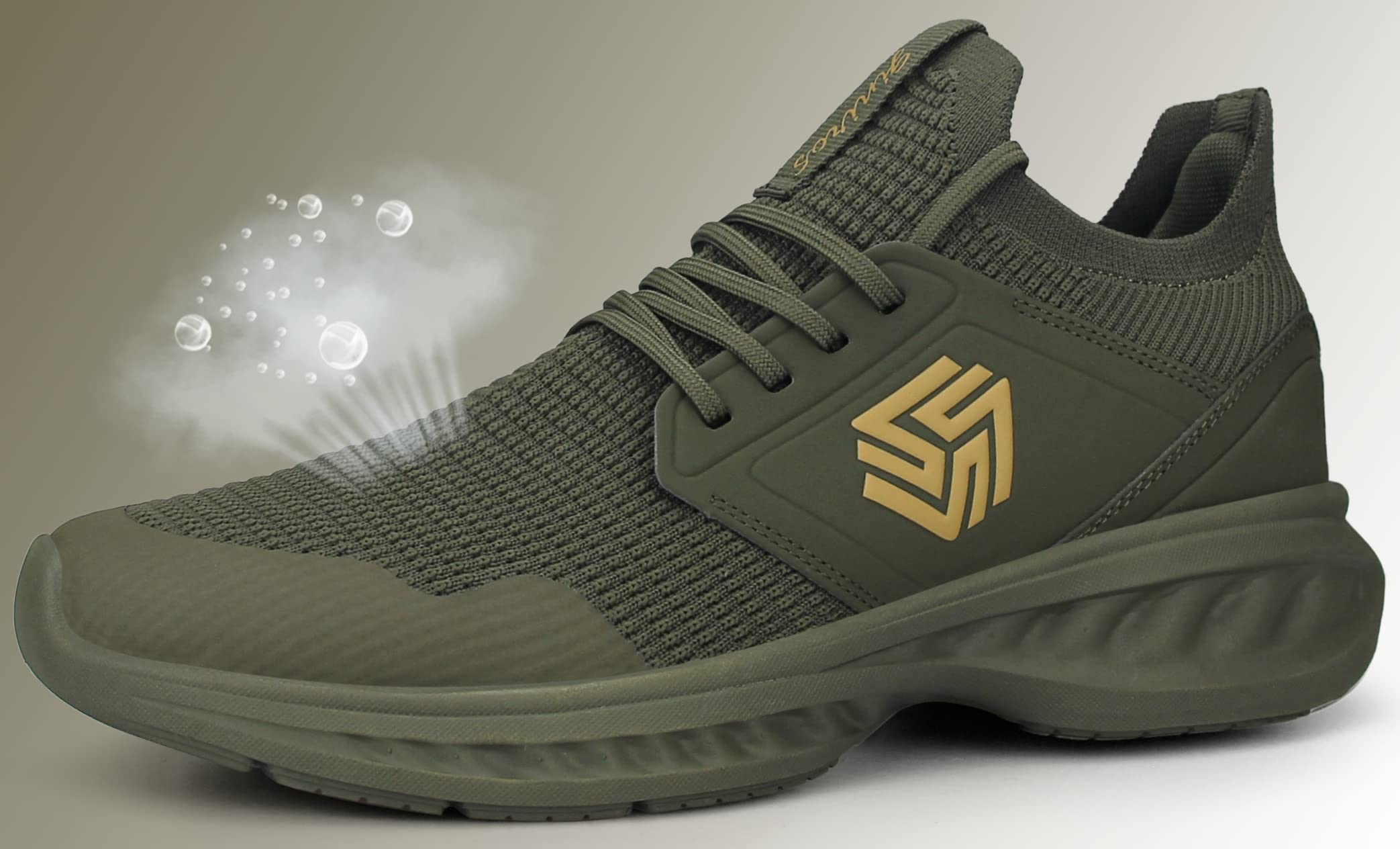Men's Non-Slip Slip-On Running Shoes – Breathable Lightweight Sneakers