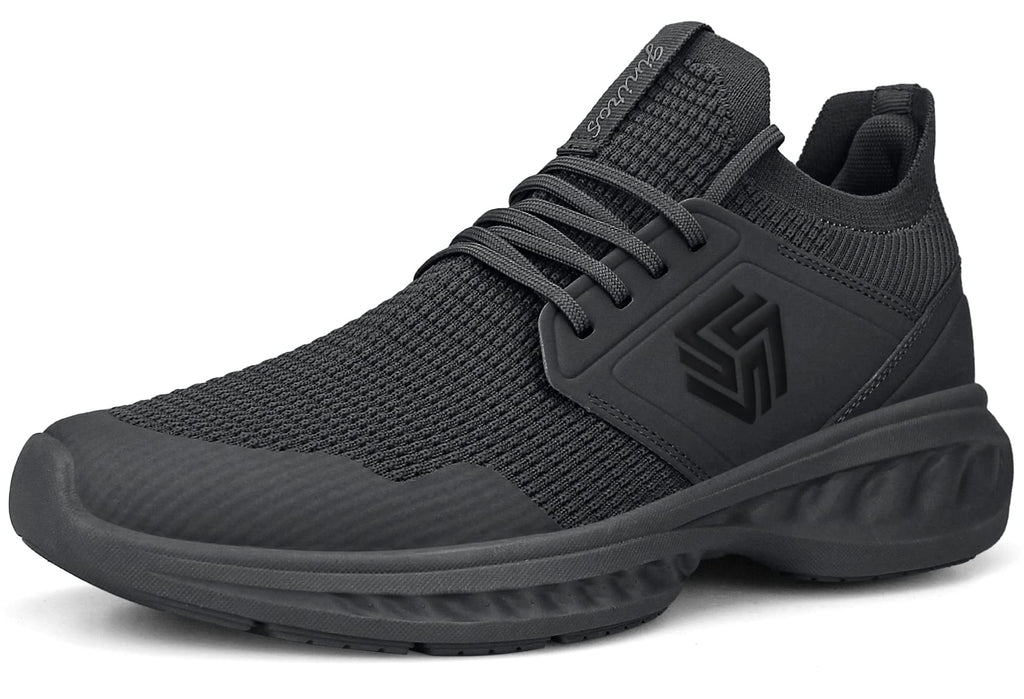 Men's Non-Slip Slip-On Running Shoes – Breathable Lightweight Sneakers