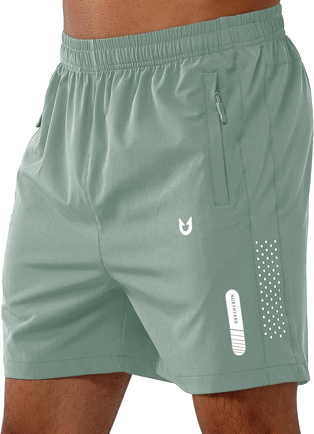 Men's Athletic Running Shorts – Lightweight Quick-Dry with Zipper Pockets