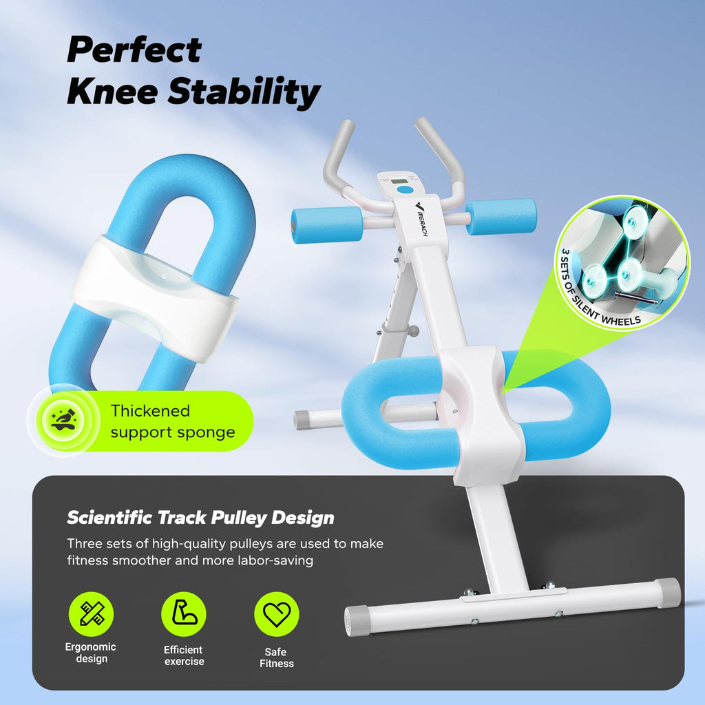 Foldable Ab Machine – Adjustable Core & Abdominal Trainer for Home Workouts