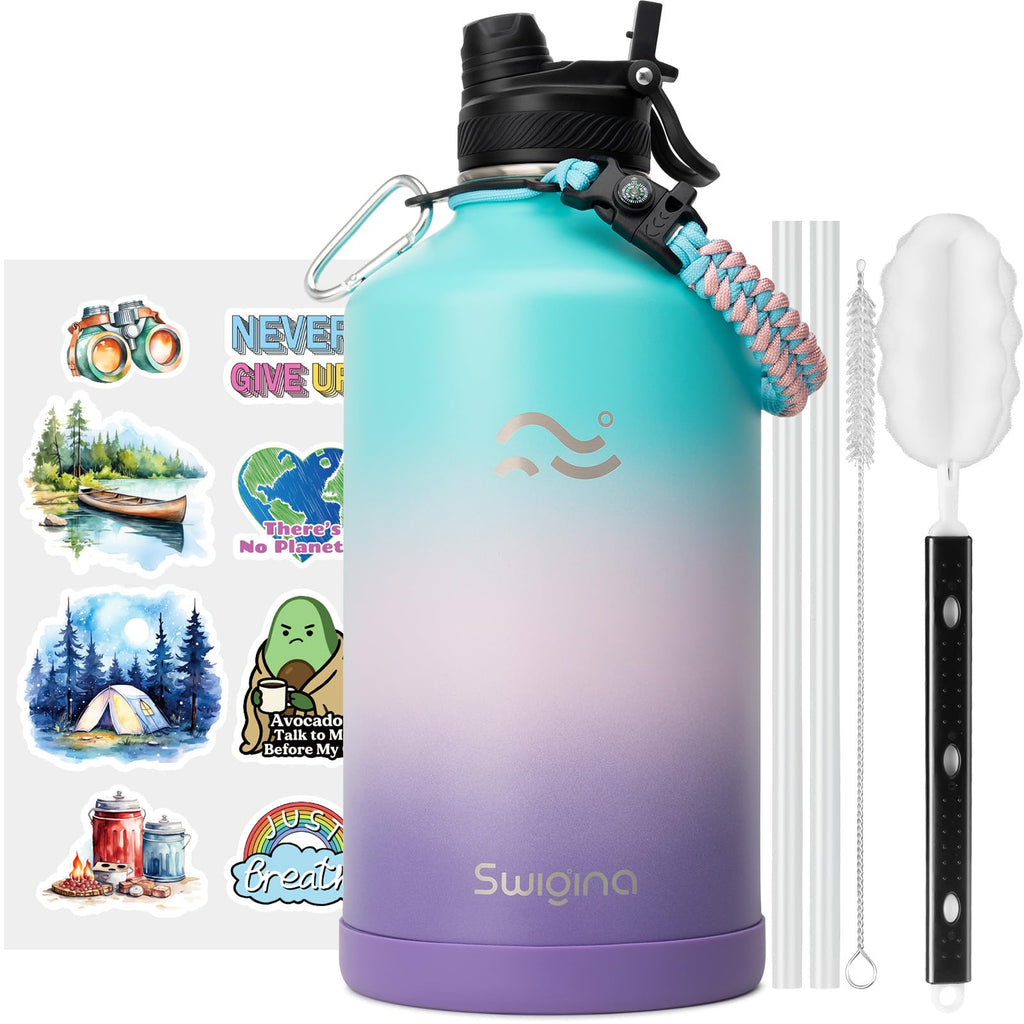 Insulated Water Bottle with Silicone Boot – 24 oz, Cold 36 Hrs / Hot 18 Hrs