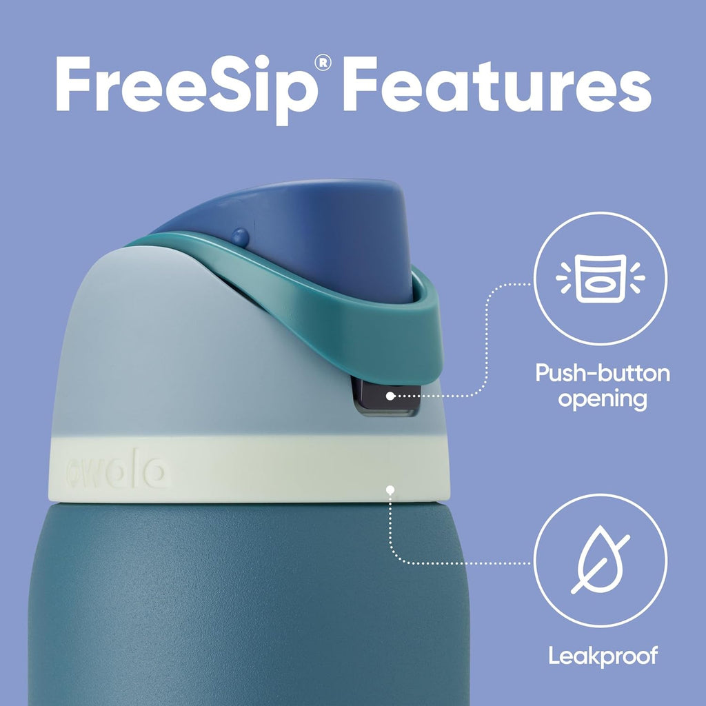 Insulated Stainless Steel Water Bottle with Straw – 32 oz Leak-Proof Sports Bottle