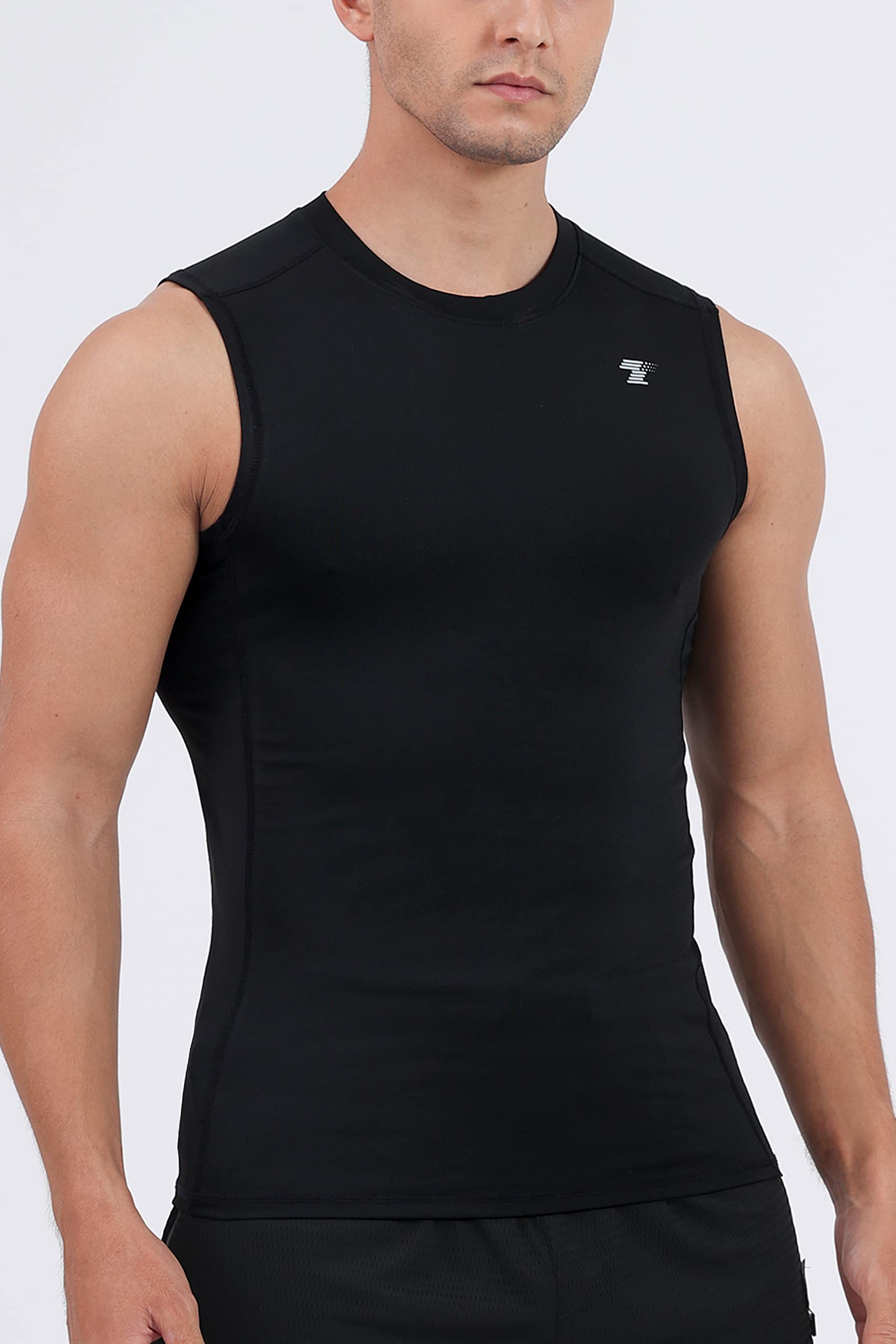 Men's Compression Tank Tops 5-Pack – Sleeveless Athletic Base Layer Shirts