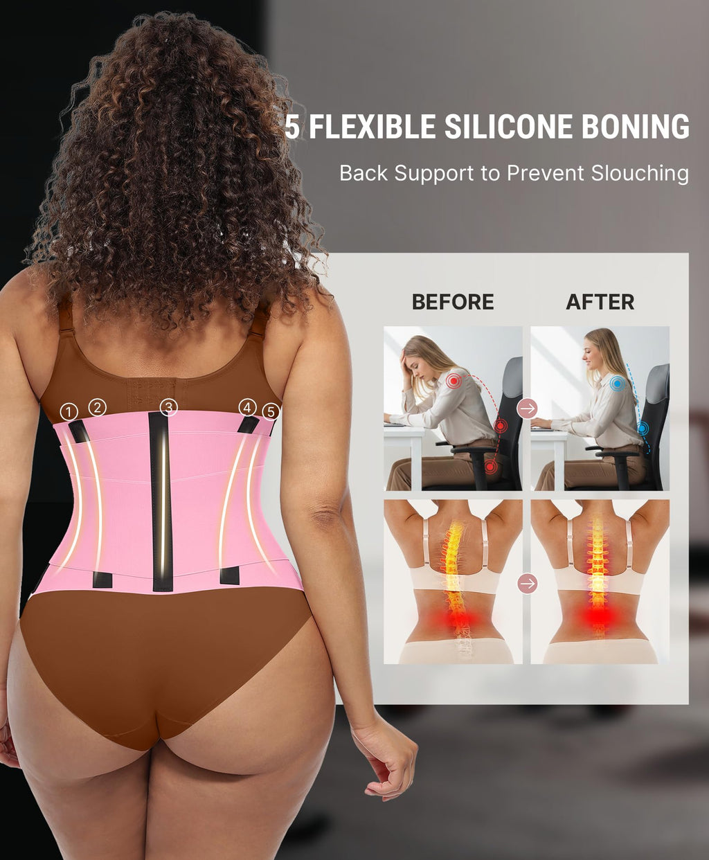 Waist Trainer Trimmer Belt – Tummy Control Ab Belt & Body Shaper for Women & Men