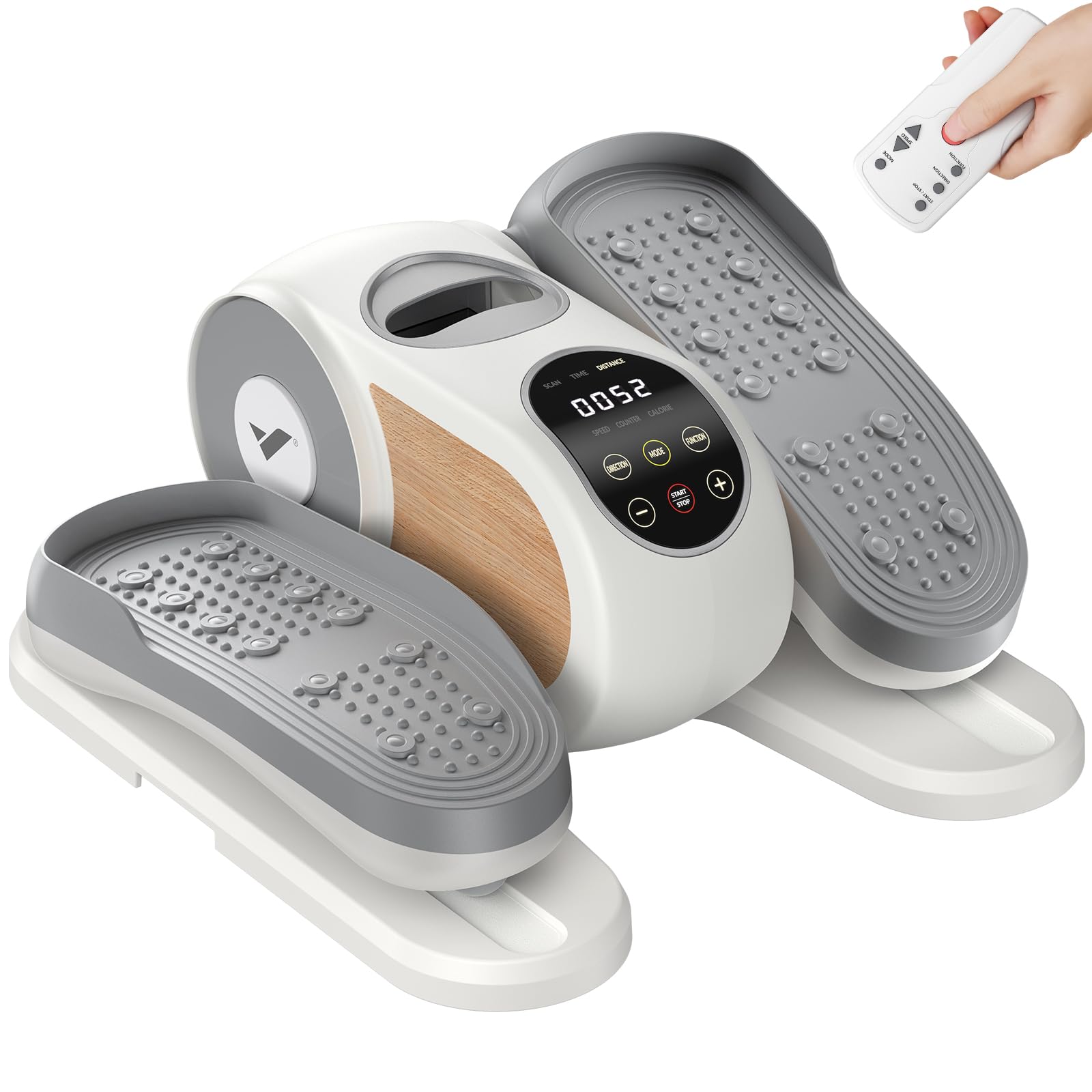 Under desk elliptical seated pedal exerciser for home and office