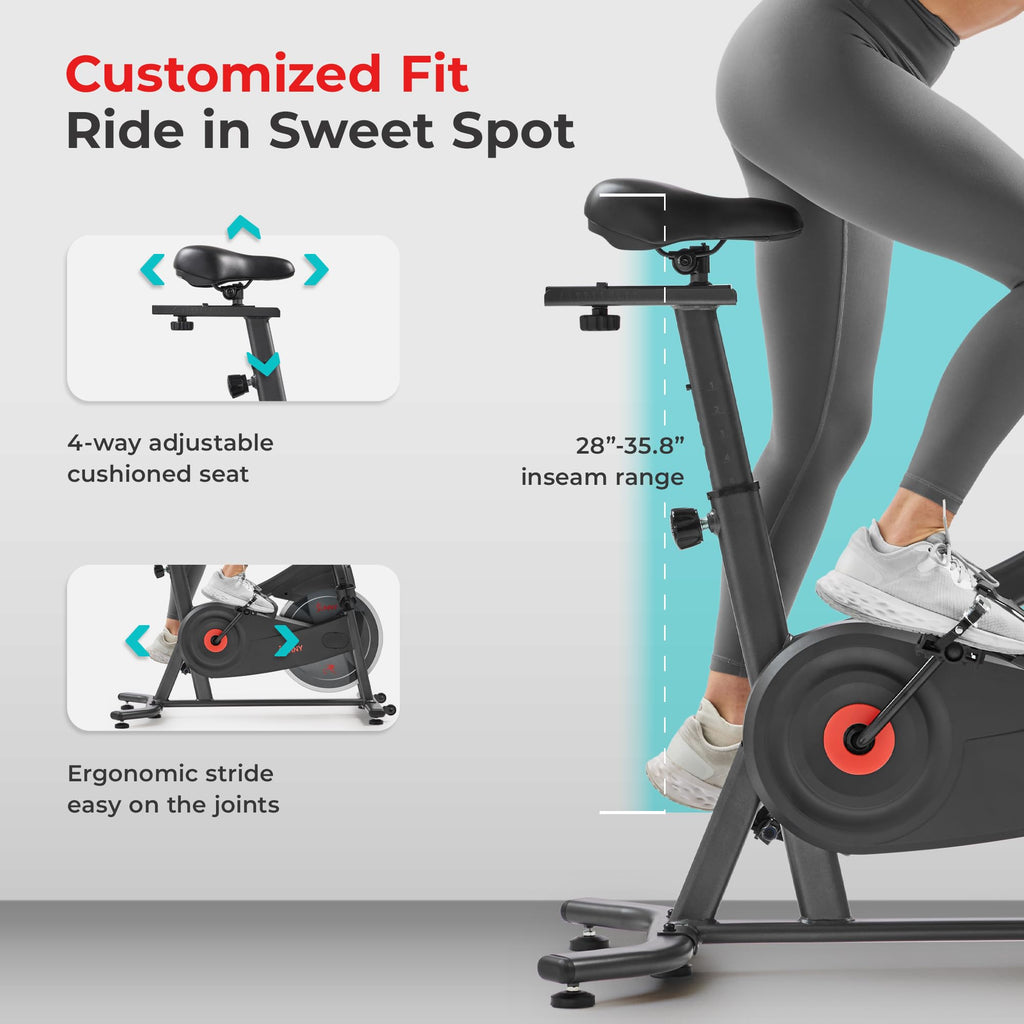 Smart Magnetic Indoor Cycling Bike – Quiet Belt Drive Exercise Bike for Home Cardio