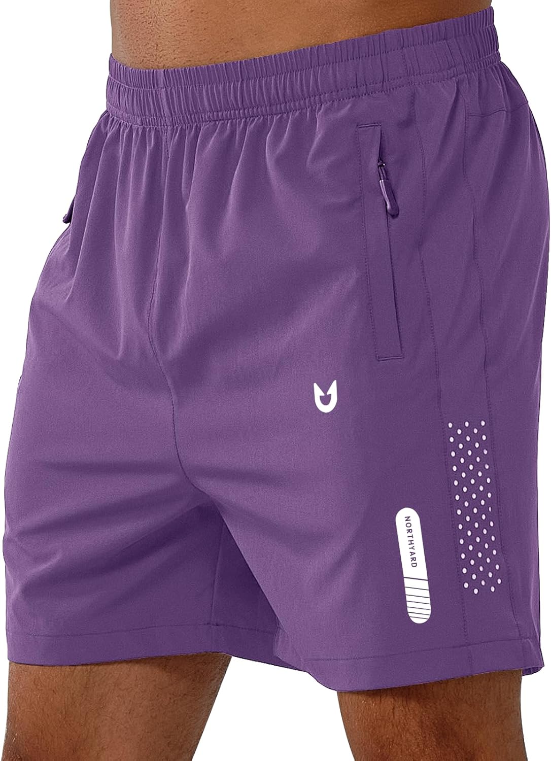 Men's Athletic Running Shorts – Lightweight Quick-Dry with Zipper Pockets