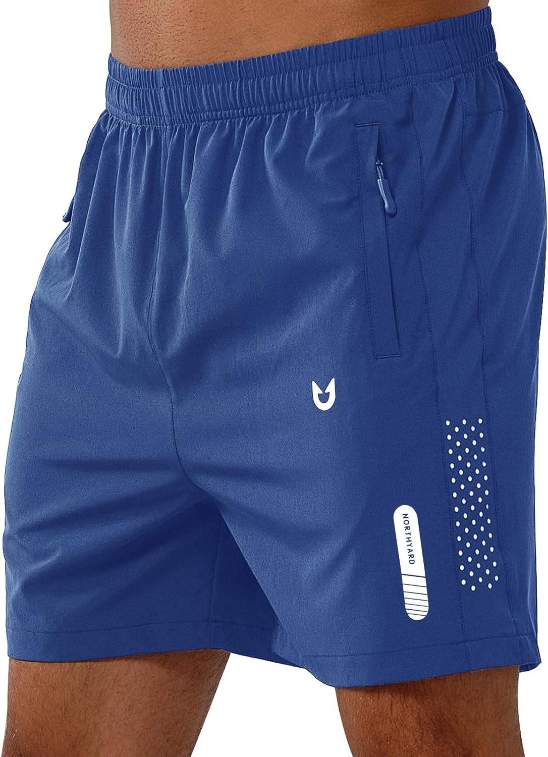 Men's Athletic Running Shorts – Lightweight Quick-Dry with Zipper Pockets