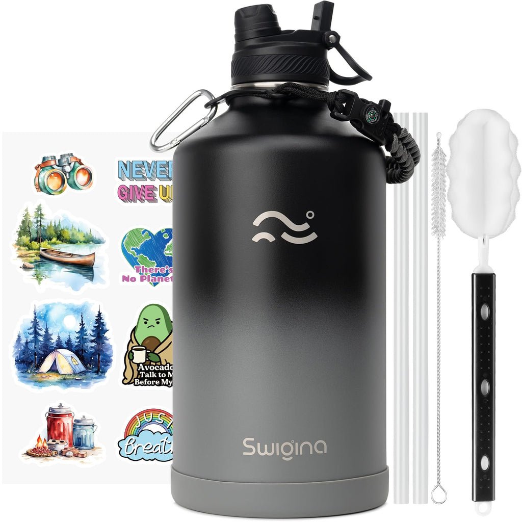 Insulated Water Bottle with Silicone Boot – 24 oz, Cold 36 Hrs / Hot 18 Hrs