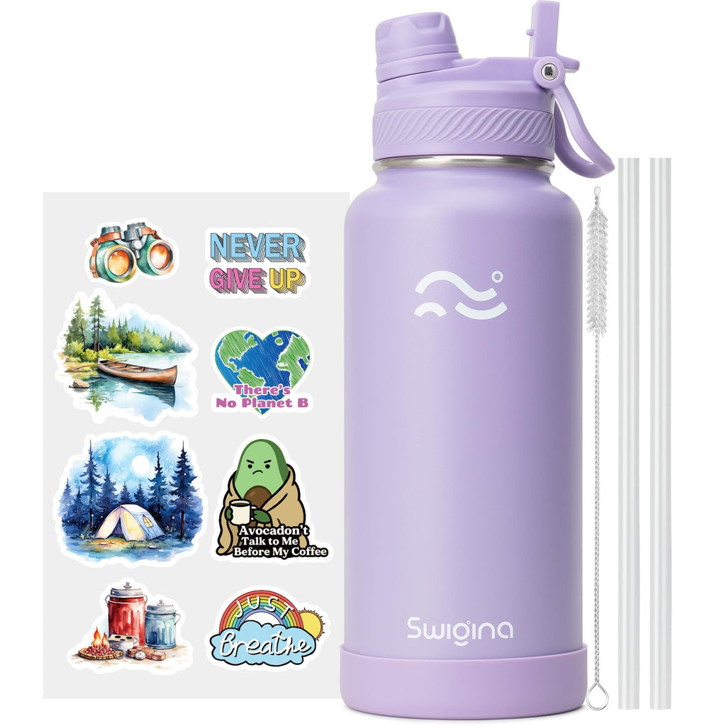 Insulated Water Bottle with Silicone Boot – 24 oz, Cold 36 Hrs / Hot 18 Hrs