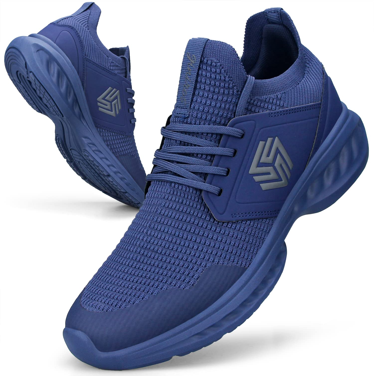 Men's Non-Slip Slip-On Running Shoes – Breathable Lightweight Sneakers
