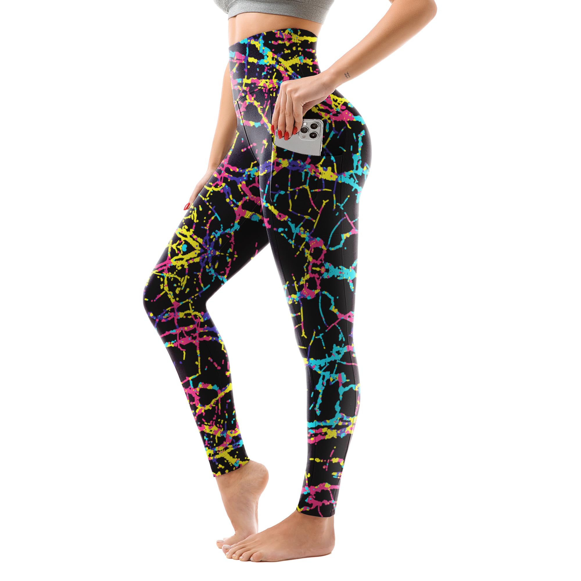 Women's High-Waisted Leggings with Pockets – Buttery-Soft Yoga Pants