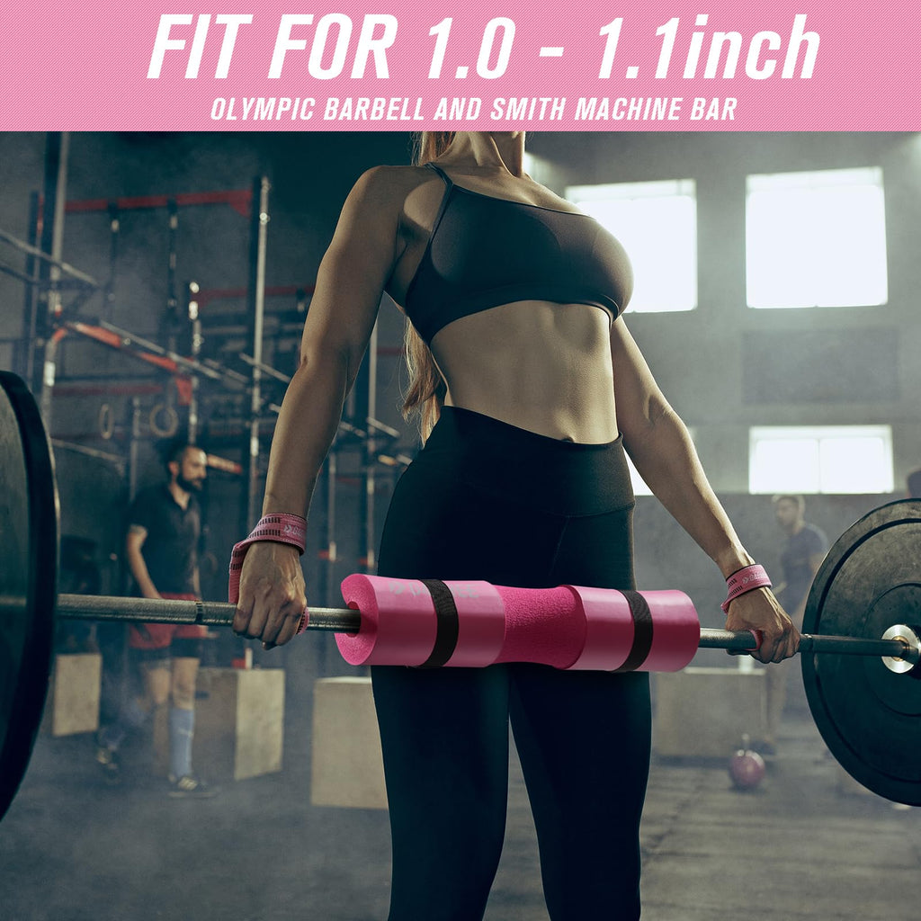 9-Piece Barbell Pad Set – Squat & Hip Thrust Cushion with Resistance Bands & Straps