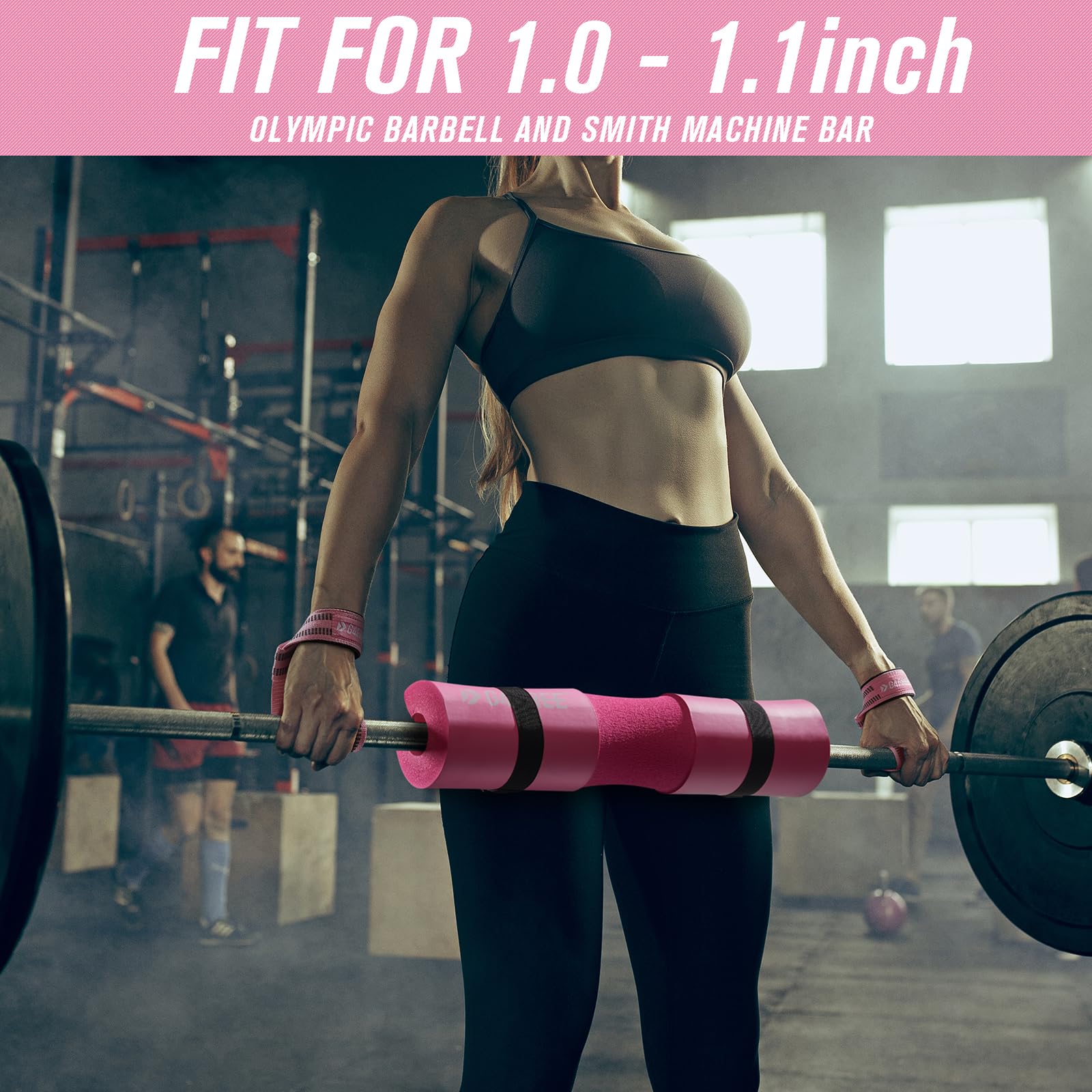 9-Piece Barbell Pad Set – Squat & Hip Thrust Cushion with Resistance Bands & Straps
