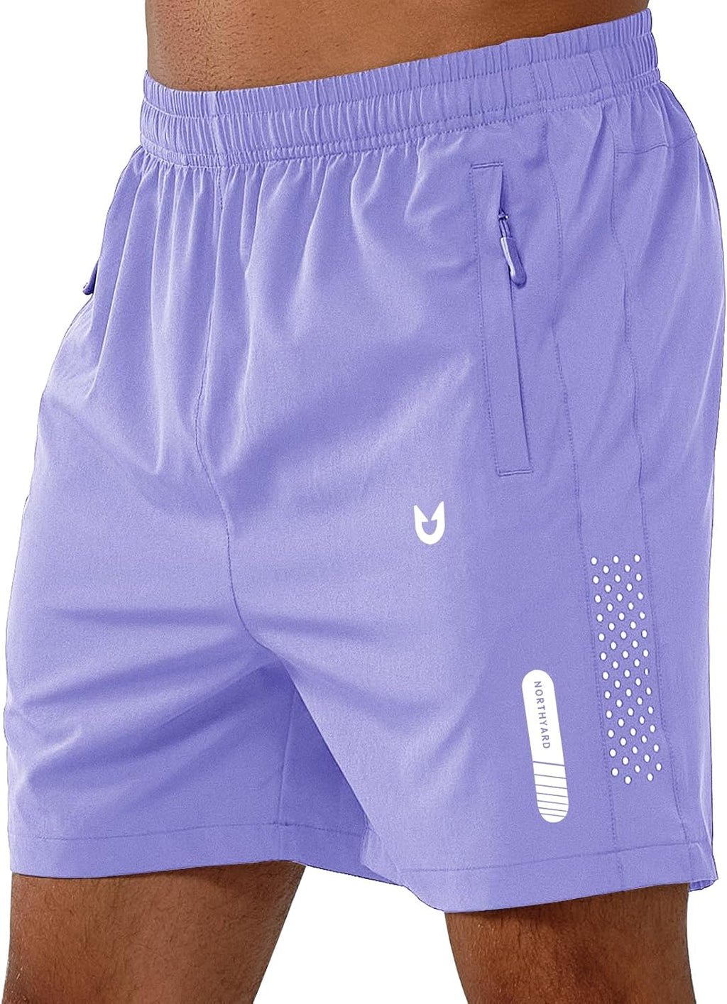 Men's Athletic Running Shorts – Lightweight Quick-Dry with Zipper Pockets