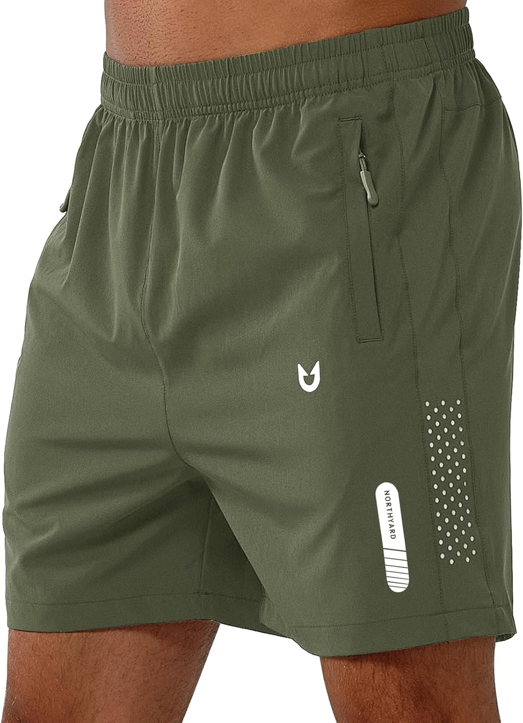 Men's Athletic Running Shorts – Lightweight Quick-Dry with Zipper Pockets