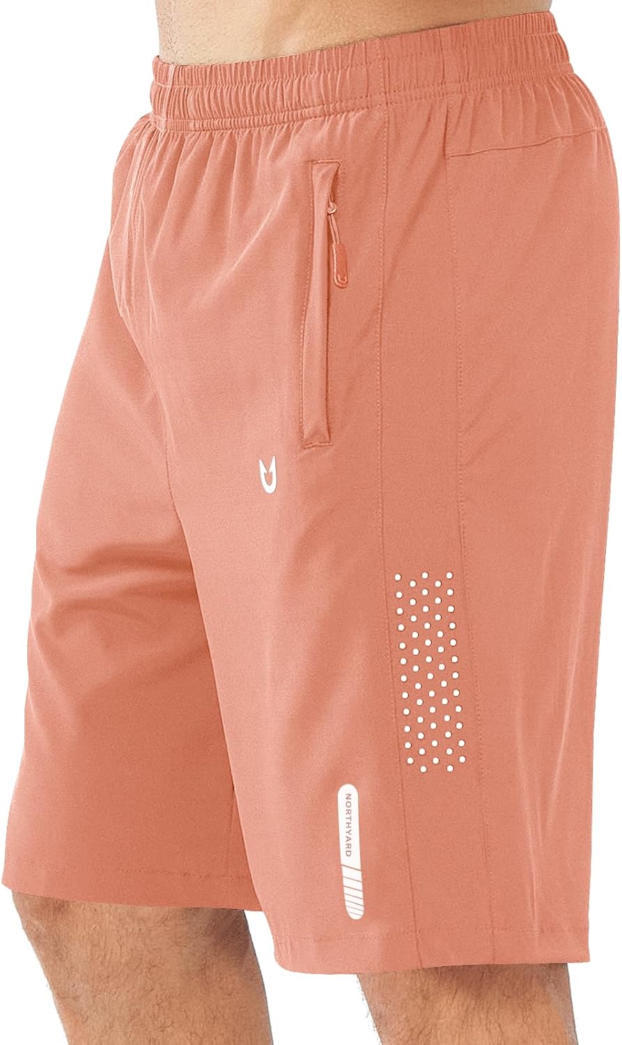 Men's Athletic Running Shorts – Lightweight Quick-Dry with Zipper Pockets