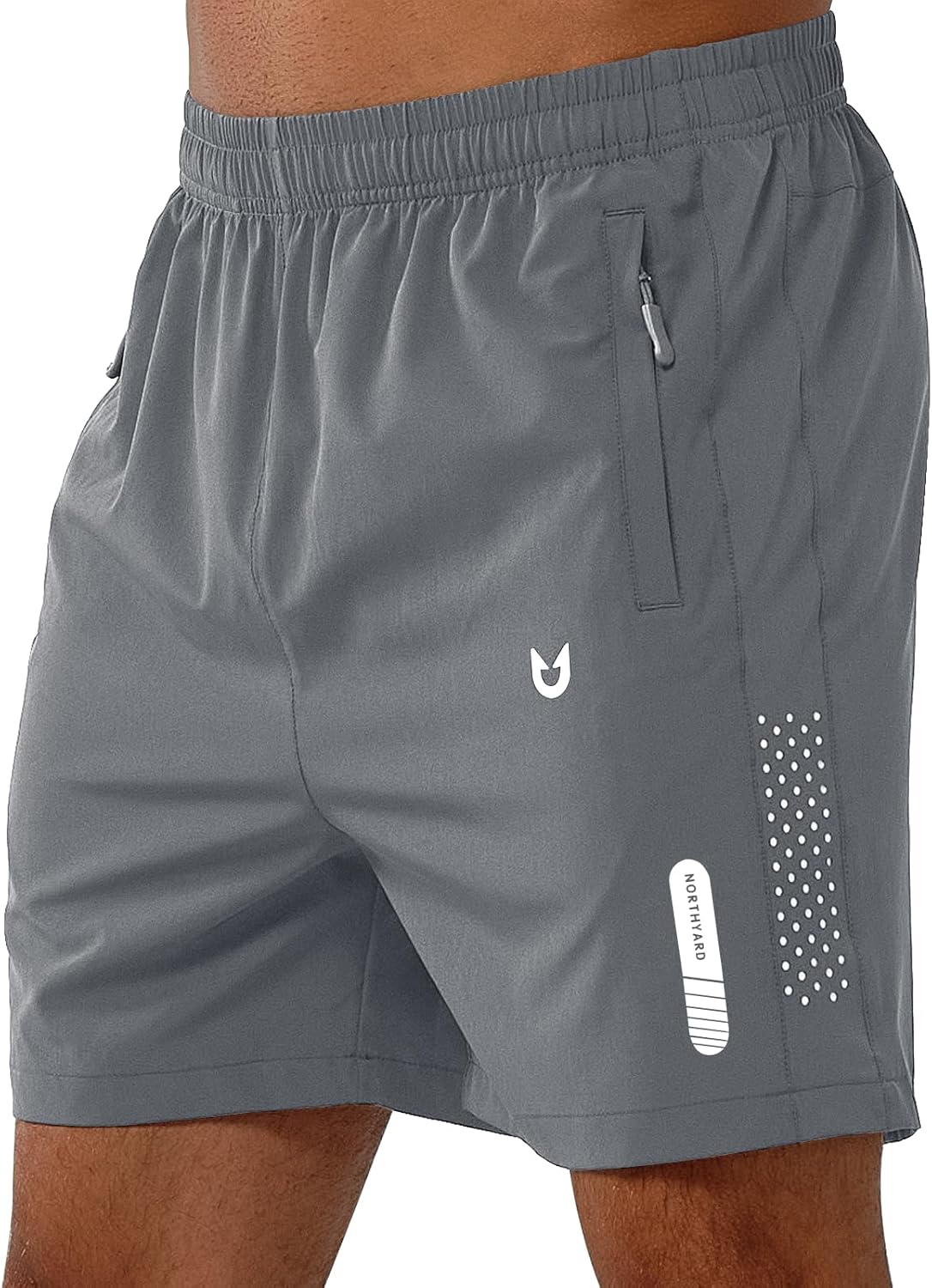 Men's Athletic Running Shorts – Lightweight Quick-Dry with Zipper Pockets