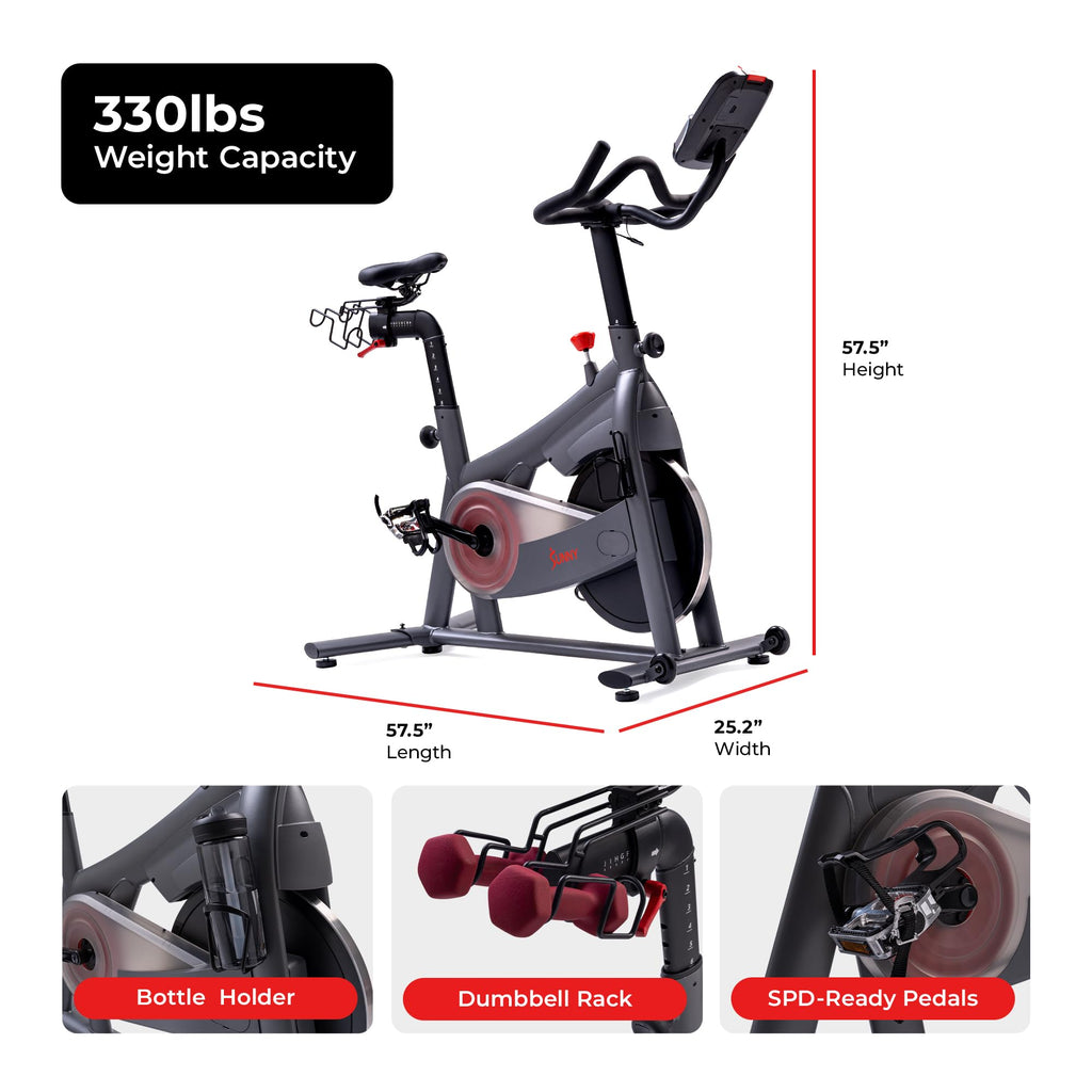 Smart Magnetic Indoor Cycling Bike – Quiet Belt Drive Exercise Bike for Home Cardio