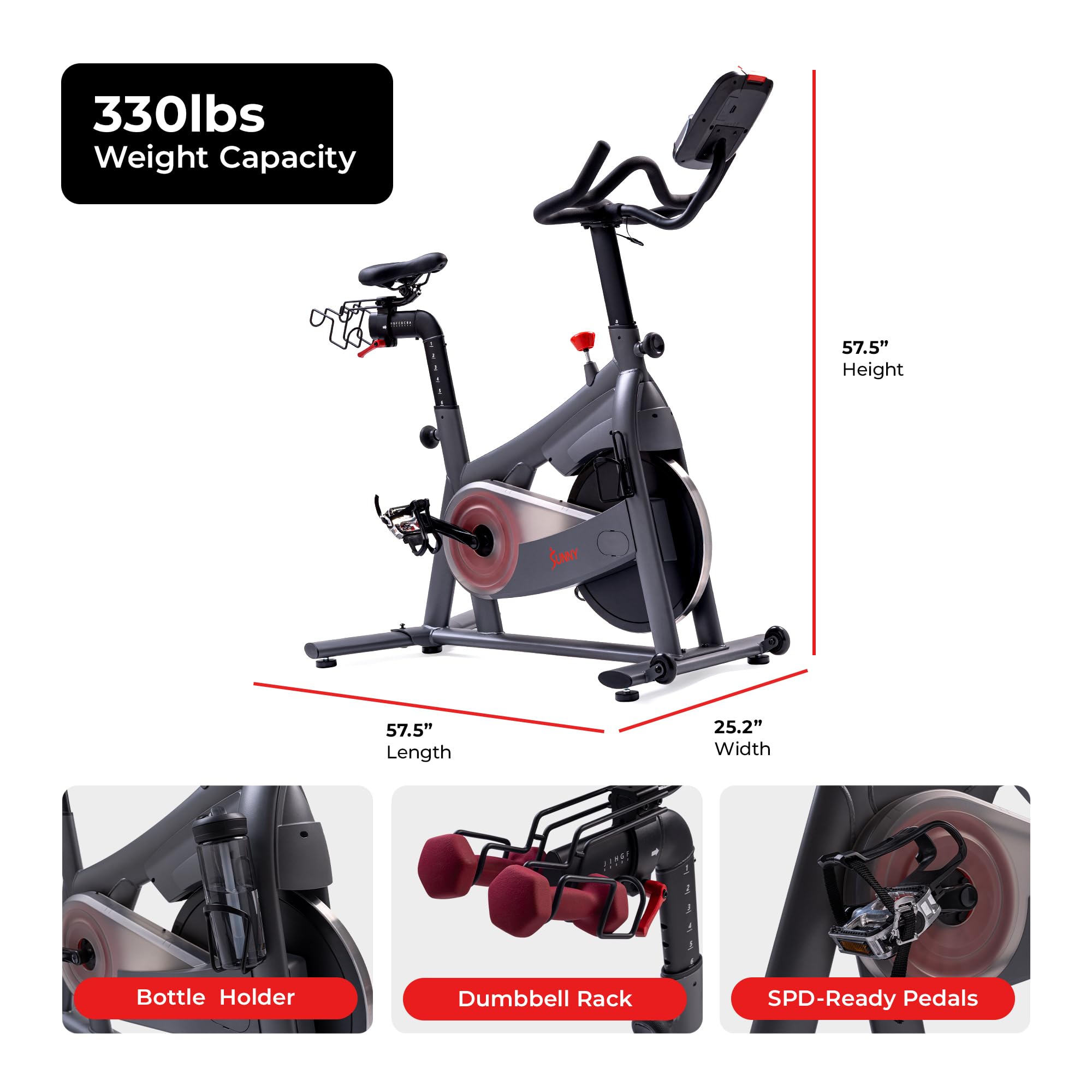 Smart Magnetic Indoor Cycling Bike – Quiet Belt Drive Exercise Bike for Home Cardio