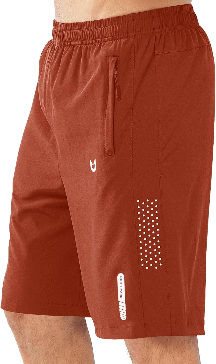 Men's Athletic Running Shorts – Lightweight Quick-Dry with Zipper Pockets