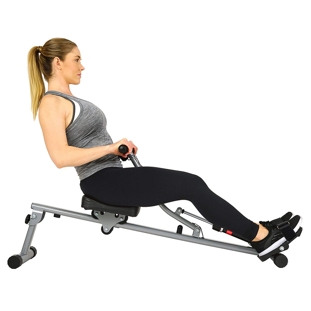 Compact Adjustable Rowing Machine – 12 Resistance Levels, Full-Body Home Workout