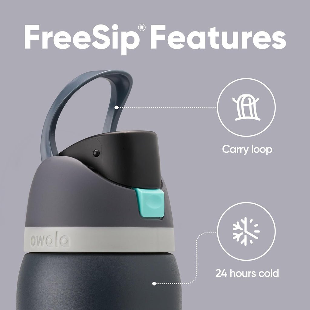 Insulated Stainless Steel Water Bottle with Straw – 32 oz Leak-Proof Sports Bottle