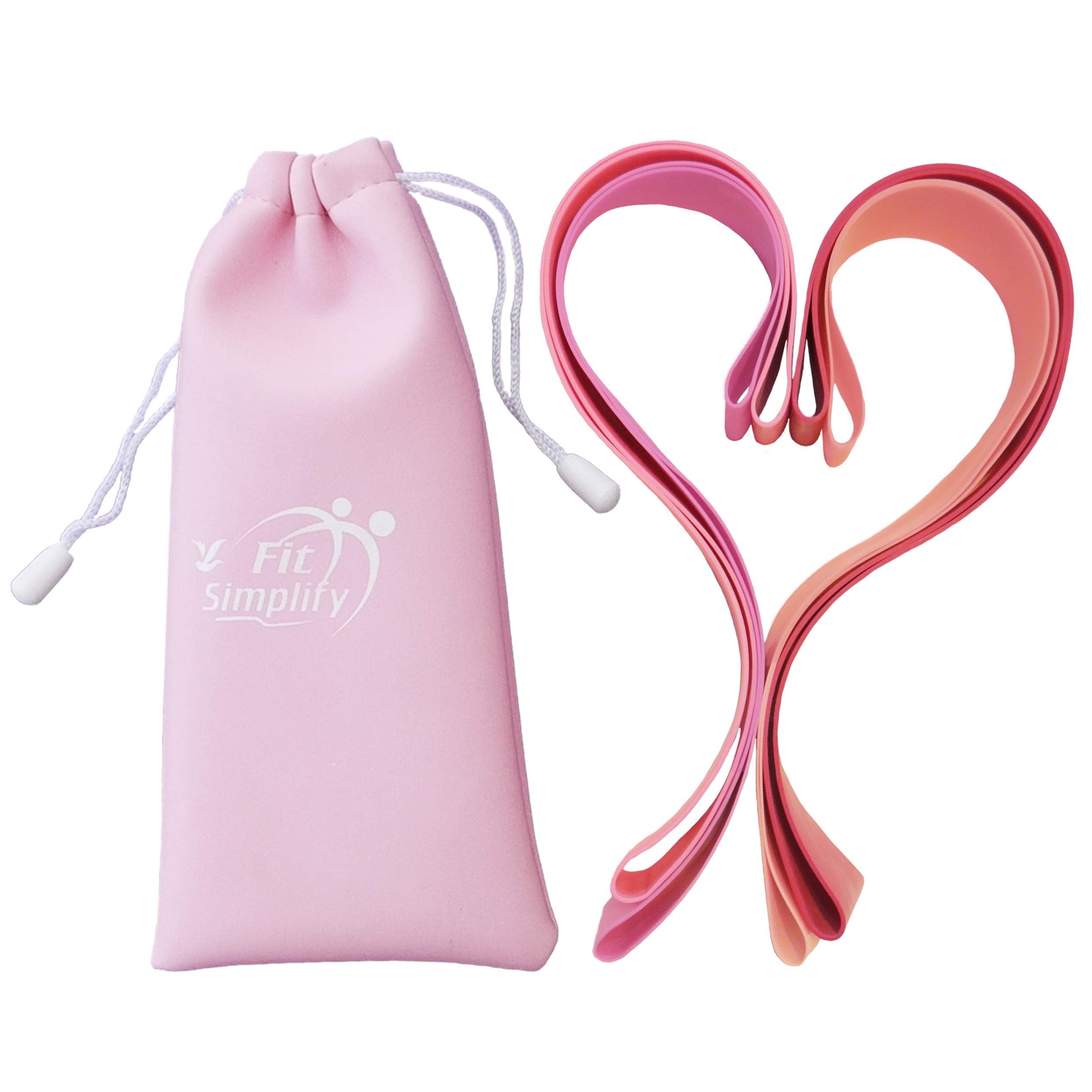Resistance Loop Bands Set of 5 – Exercise Bands with Guide & Carry Bag