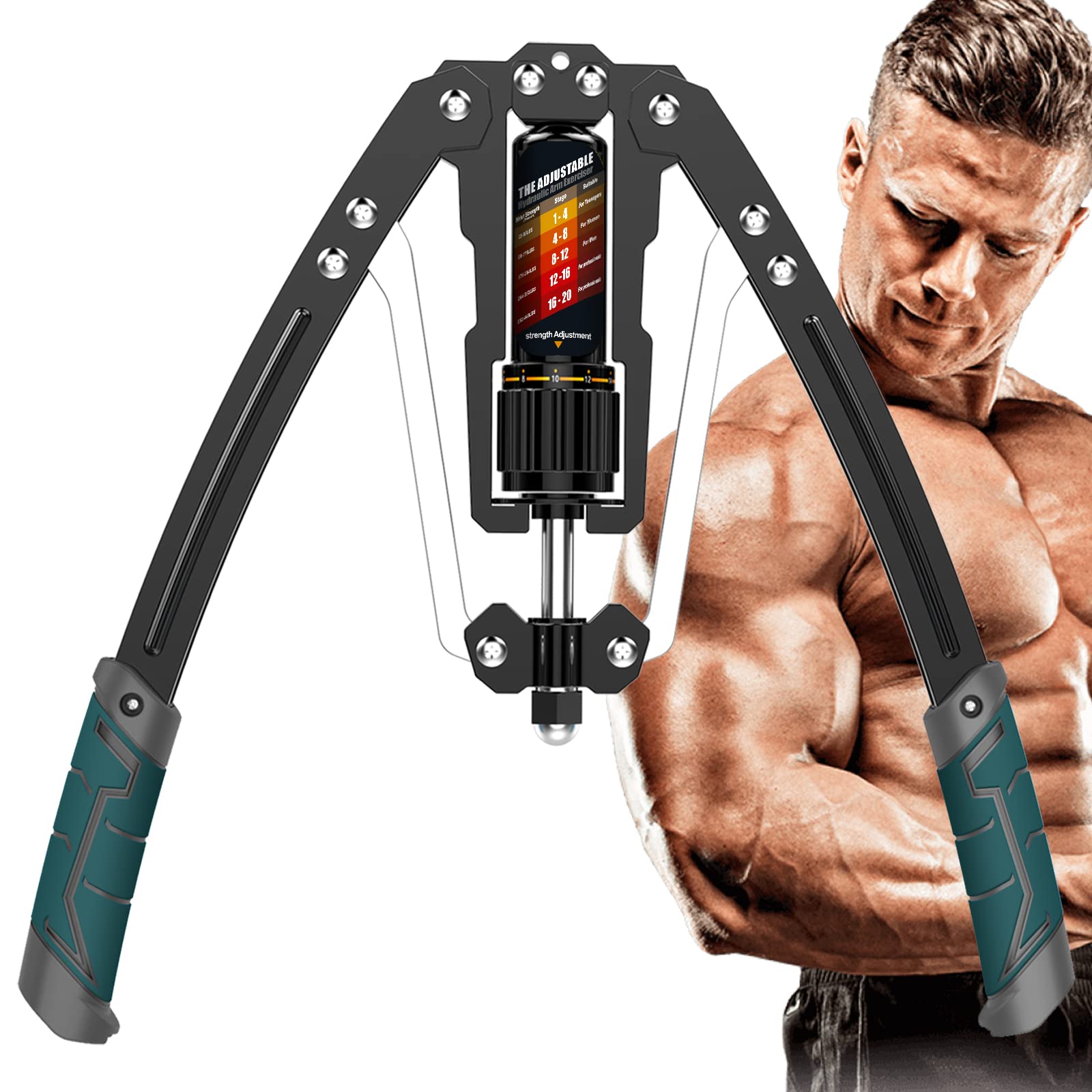 Twister Arm Exerciser – Adjustable 22–440 lb Hydraulic Chest & Arm Trainer