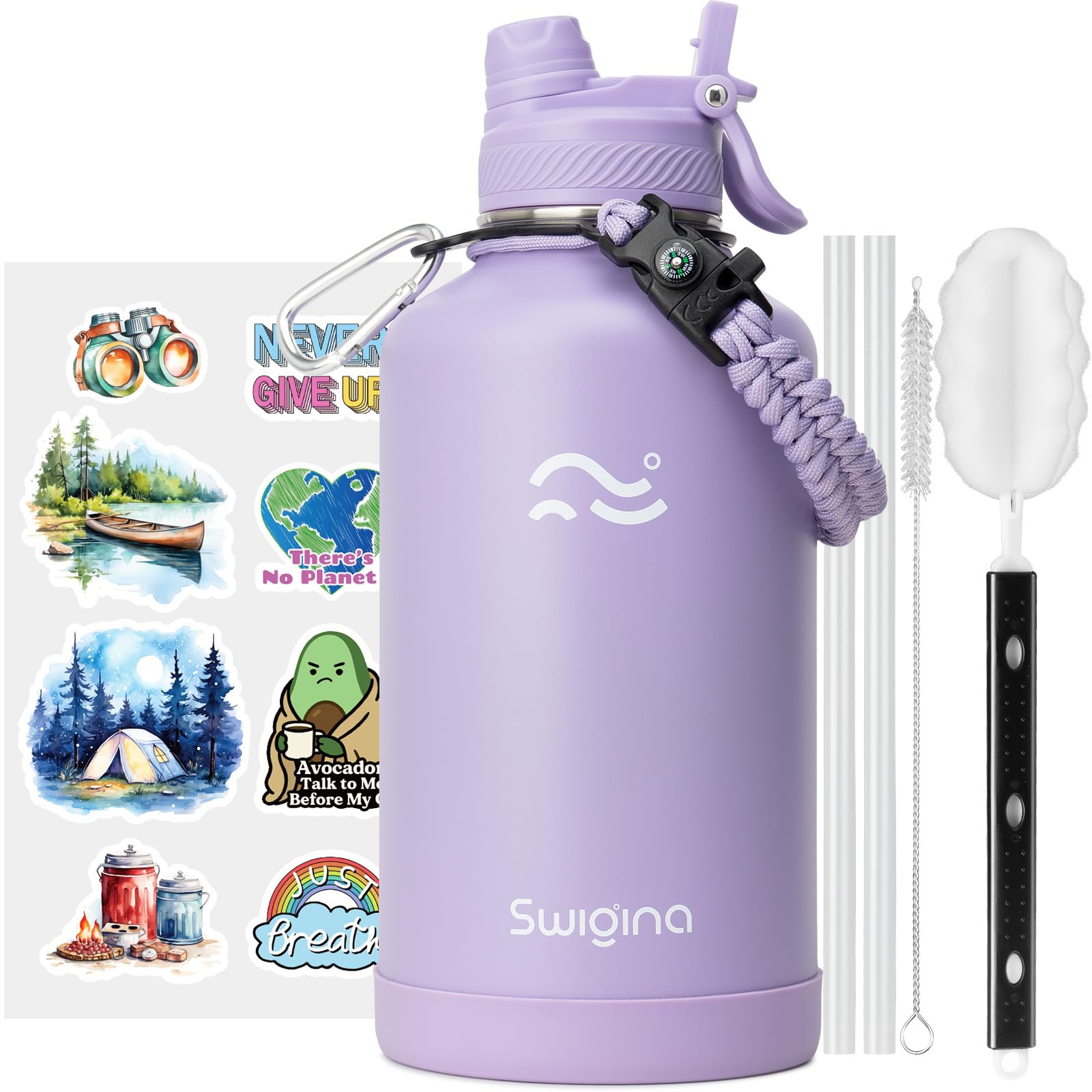 Insulated Water Bottle with Silicone Boot – 24 oz, Cold 36 Hrs / Hot 18 Hrs