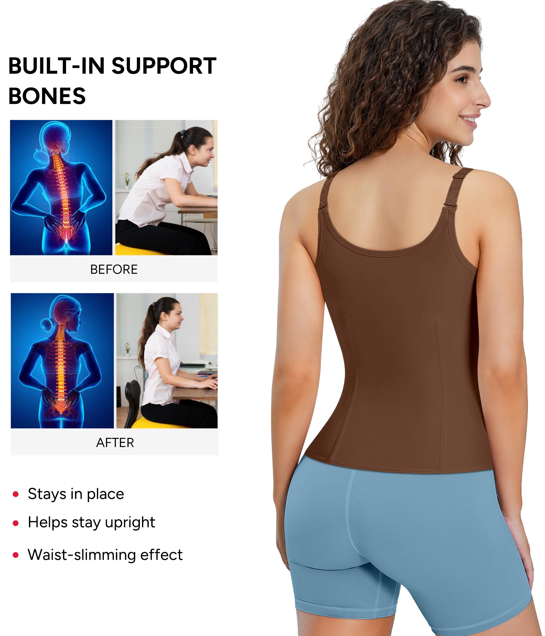 Waist Trainer Corset with Zipper – Adjustable Tummy-Control Shapewear for Women