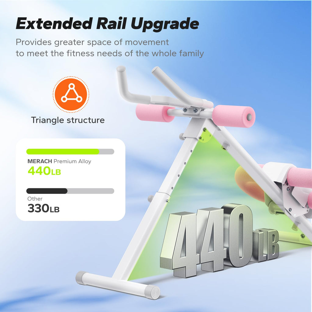 Foldable Ab Machine – Adjustable Core & Abdominal Trainer for Home Workouts