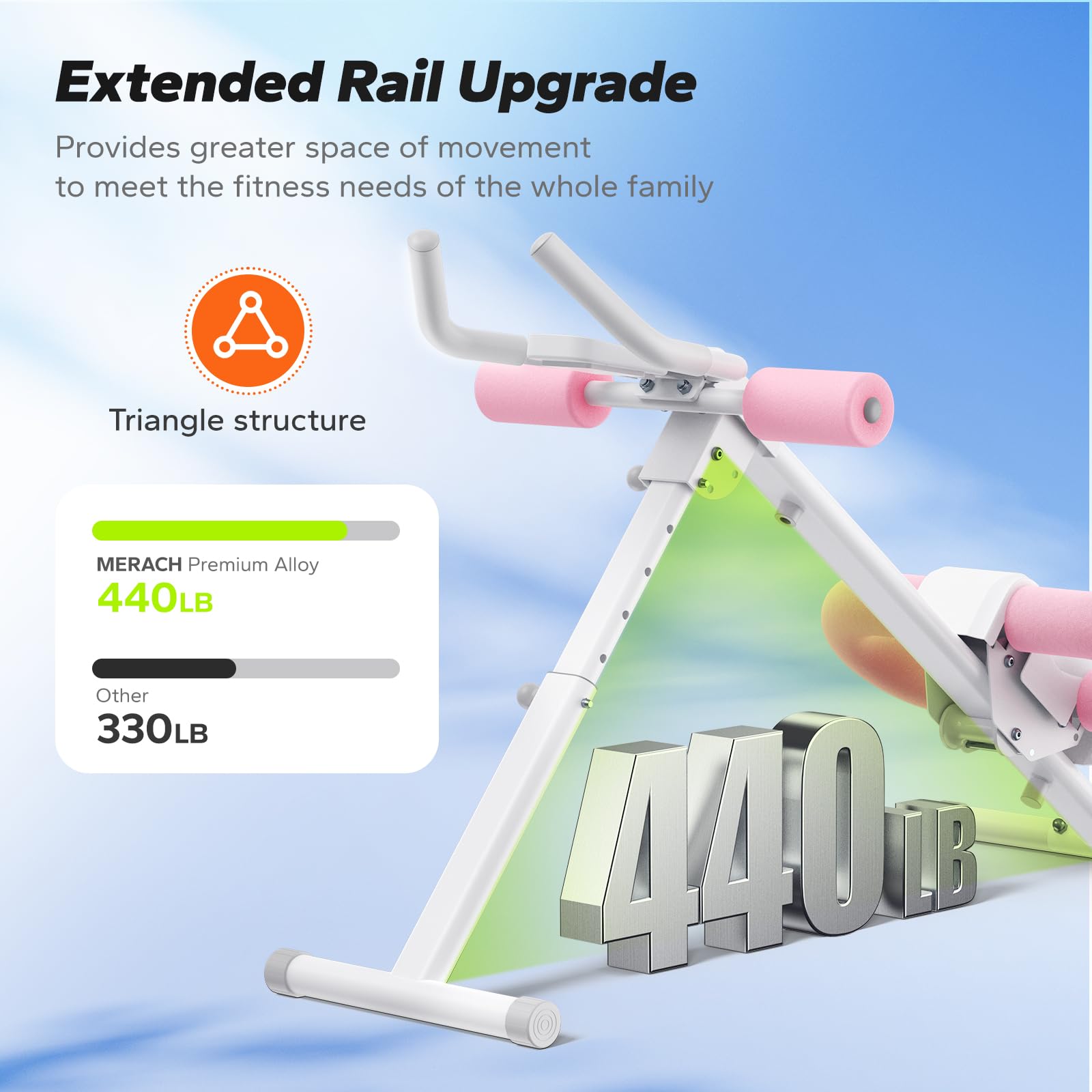 Foldable Ab Machine – Adjustable Core & Abdominal Trainer for Home Workouts