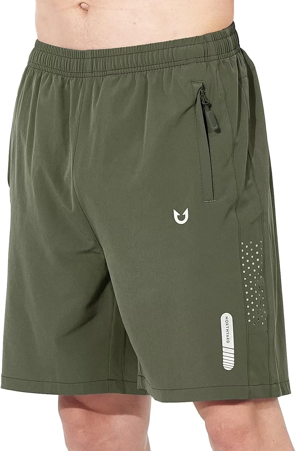Men's Athletic Running Shorts – Lightweight Quick-Dry with Zipper Pockets