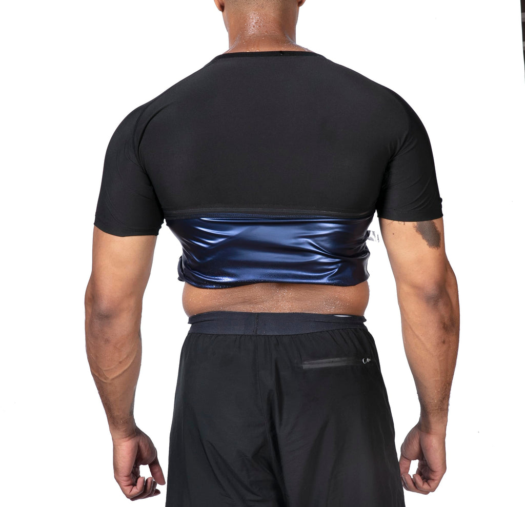 Men's Sauna Sweat Shirt – Compression Workout Top for Fat Burning
