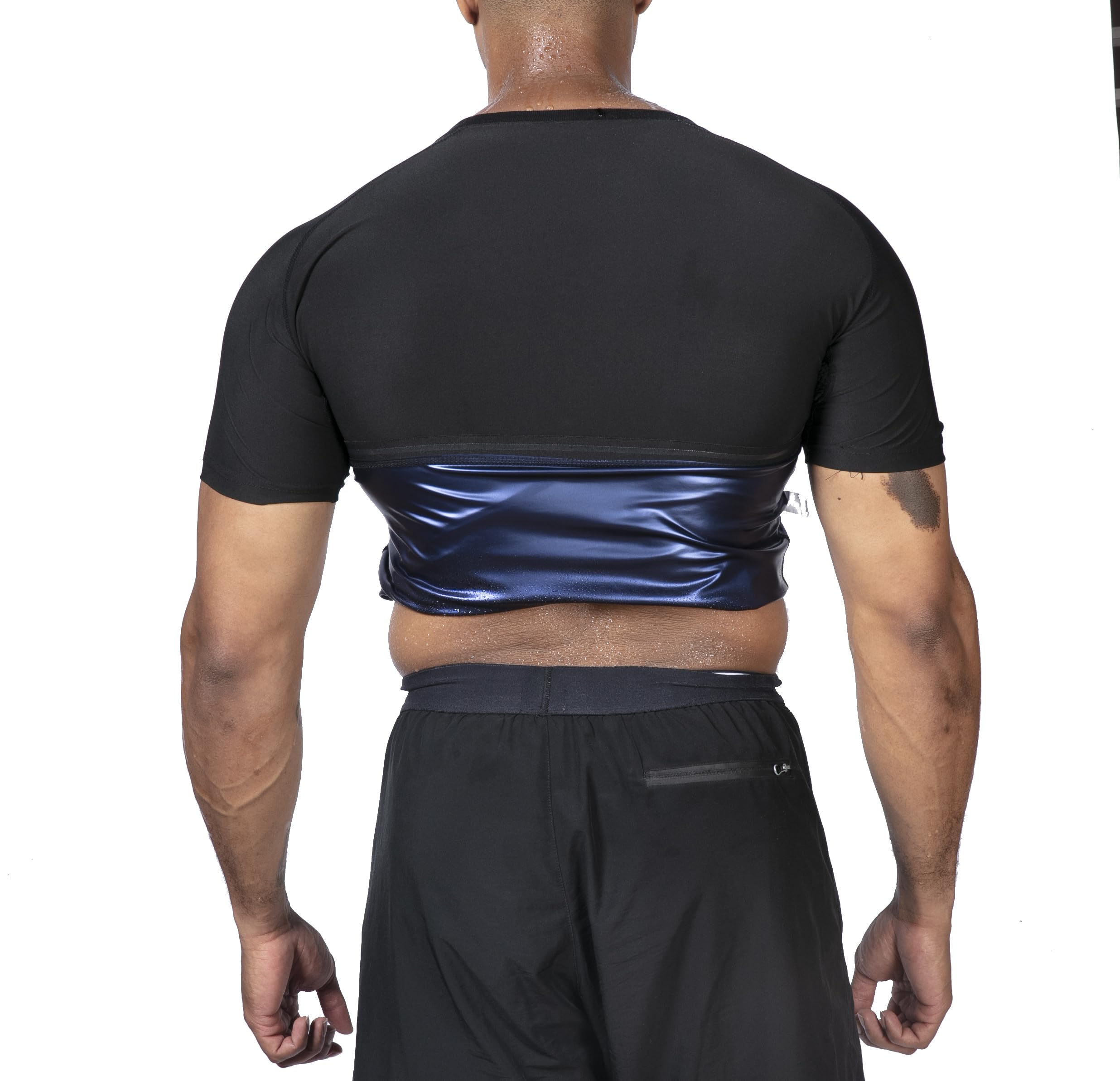 Men's Sauna Sweat Shirt – Compression Workout Top for Fat Burning