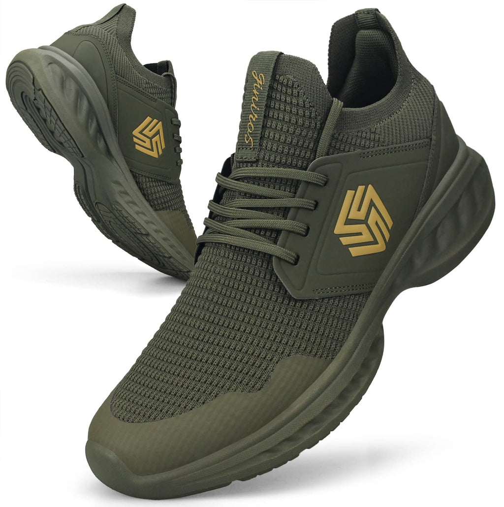Men's Non-Slip Slip-On Running Shoes – Breathable Lightweight Sneakers