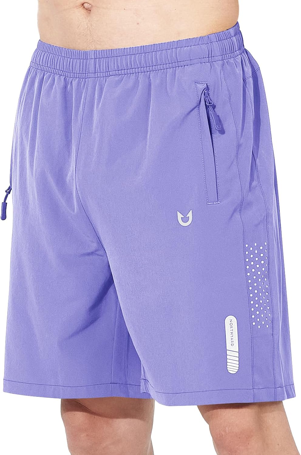 Men's Athletic Running Shorts – Lightweight Quick-Dry with Zipper Pockets