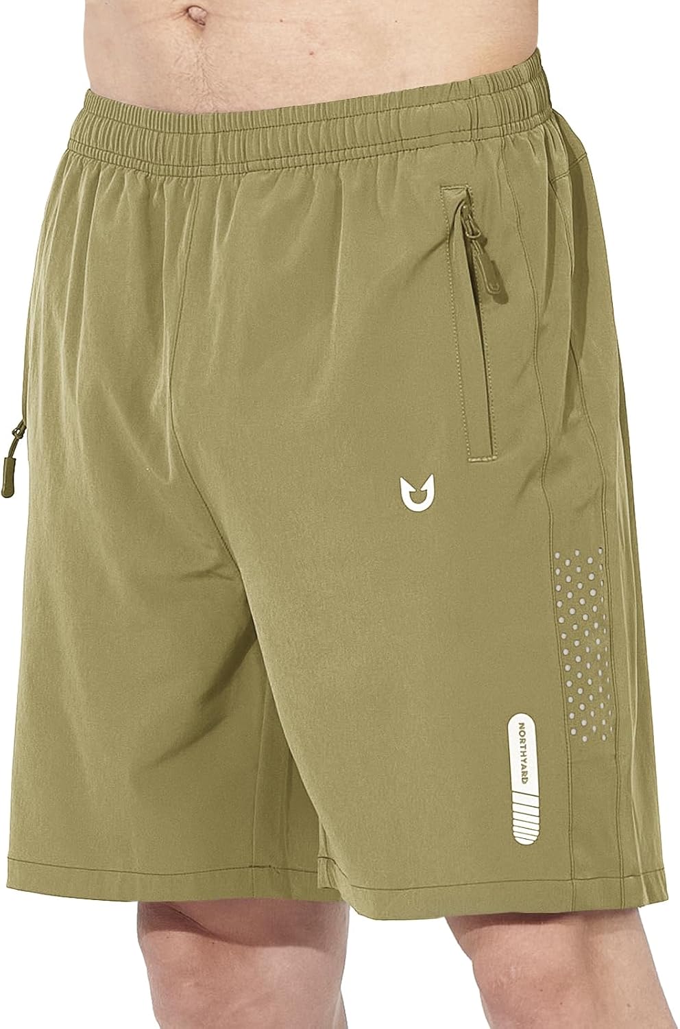 Men's Athletic Running Shorts – Lightweight Quick-Dry with Zipper Pockets