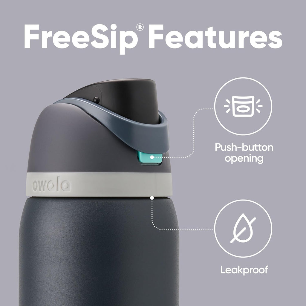 Insulated Stainless Steel Water Bottle with Straw – 32 oz Leak-Proof Sports Bottle