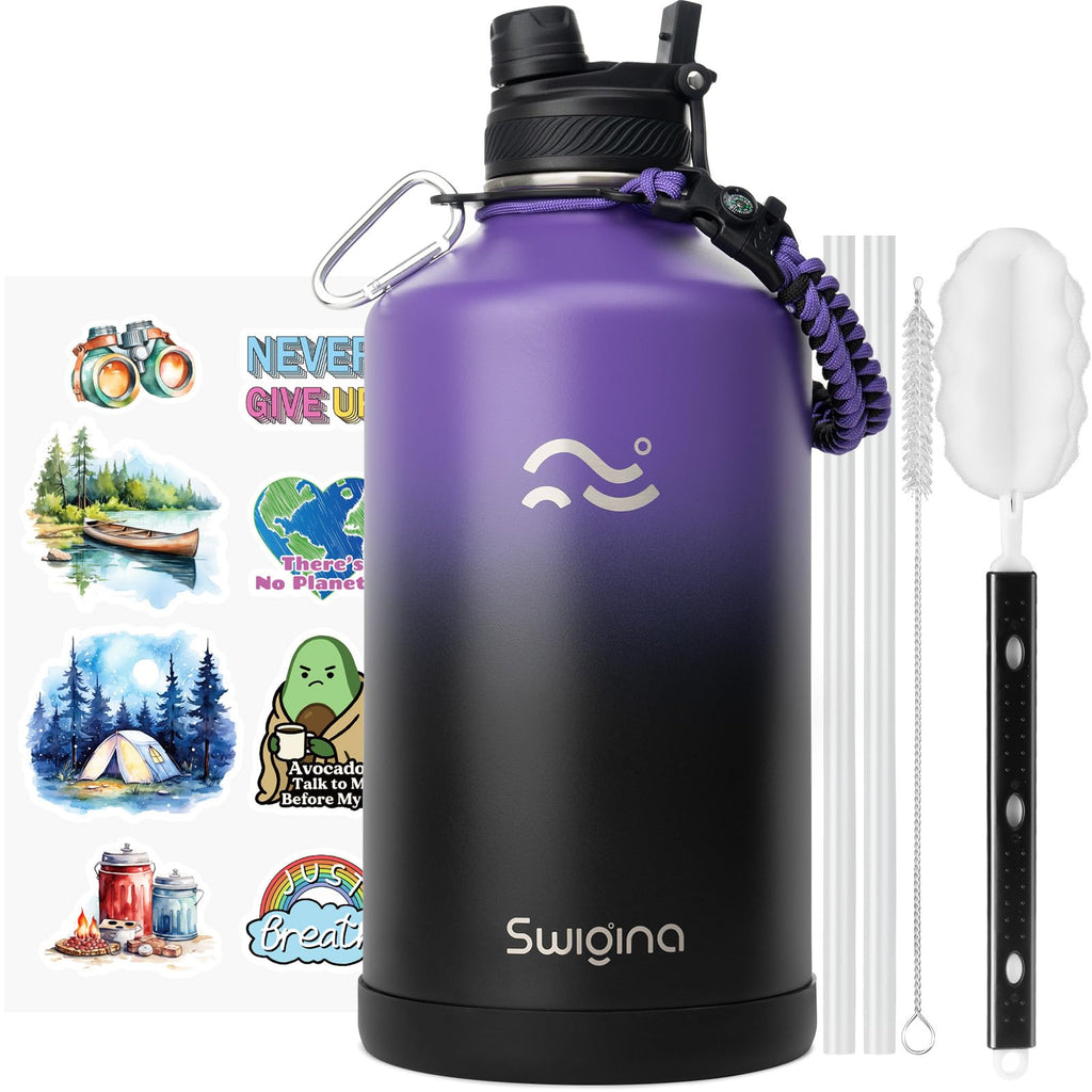 Insulated Water Bottle with Silicone Boot – 24 oz, Cold 36 Hrs / Hot 18 Hrs
