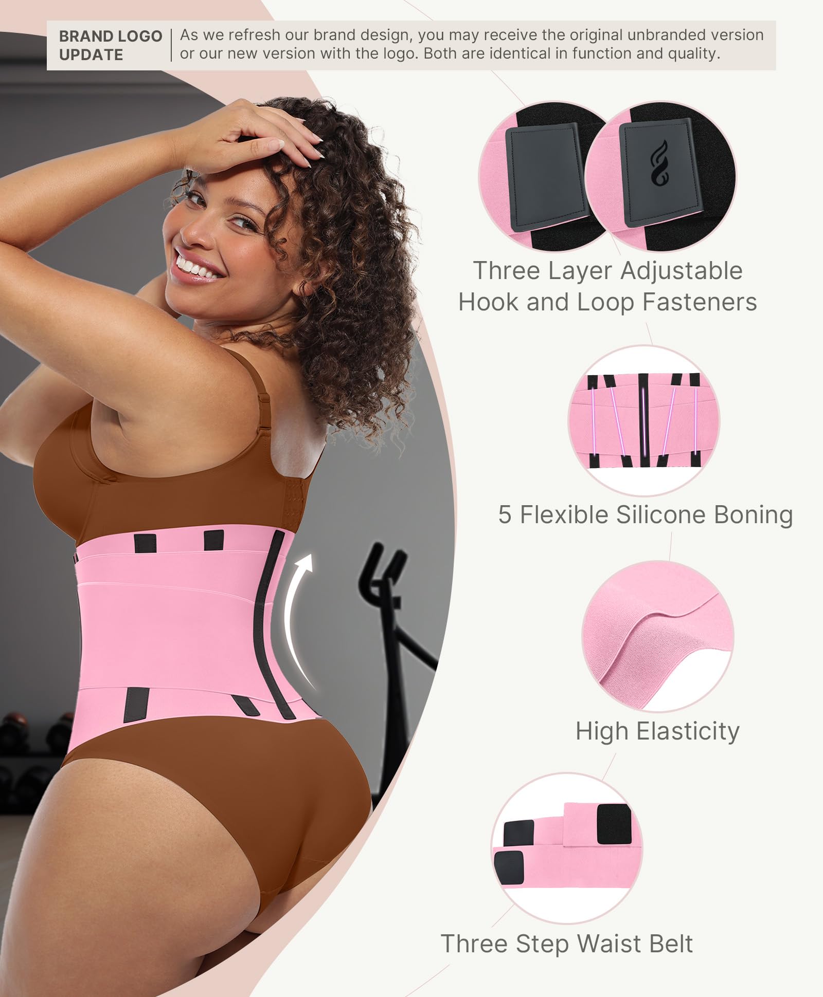 Waist Trainer Trimmer Belt – Tummy Control Ab Belt & Body Shaper for Women & Men