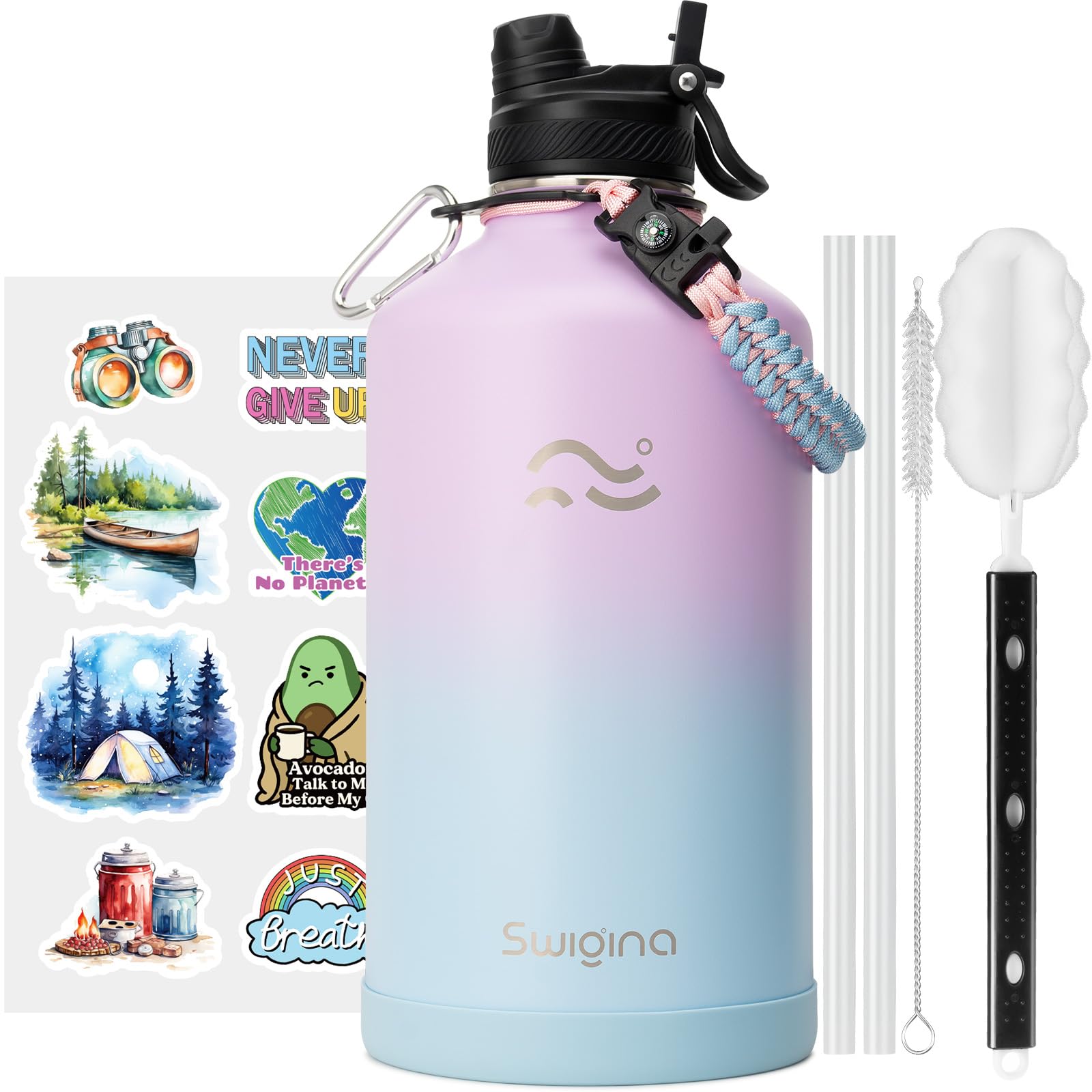 Insulated Water Bottle with Silicone Boot – 24 oz, Cold 36 Hrs / Hot 18 Hrs