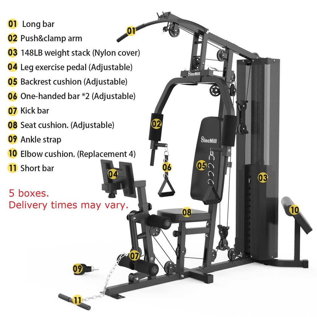 Multifunctional Home Gym System – Full Body Strength Training Station