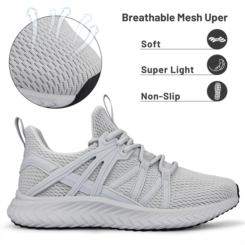 Women's Slip-On Walking Sneakers – Lightweight Casual Shoes for Gym & Travel