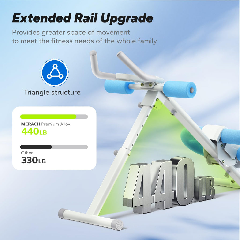 Foldable Ab Machine – Adjustable Core & Abdominal Trainer for Home Workouts