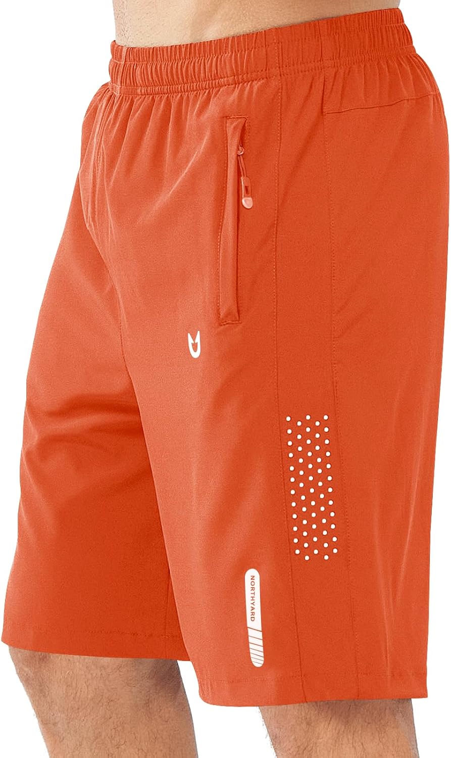 Men's Athletic Running Shorts – Lightweight Quick-Dry with Zipper Pockets
